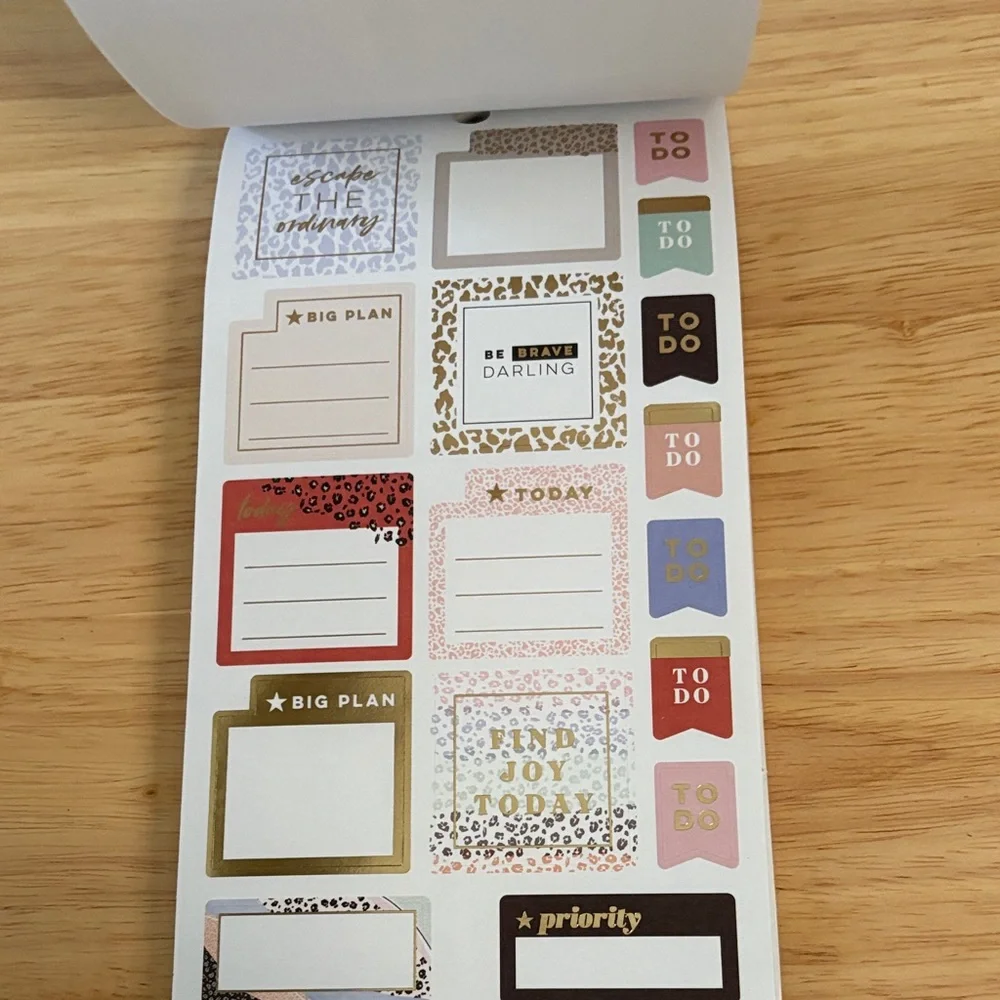 The Happy Planner Colorful Leopard Sticker Book. New